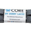 CORE by Derby Laces Black White Stripe waxed lace