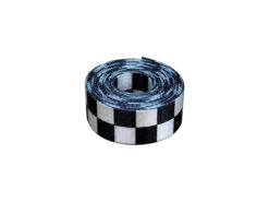 Derby Laces Webbing — Checkered Black & White | 1.5 inch (38mm) x 3 meter (9.8 ft) Seatbelt-Style Polyester Strap