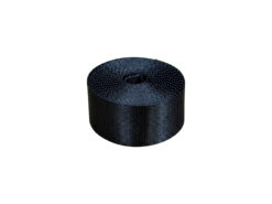 Derby Laces Webbing — Black | 1.5 inch (38mm) x 3 meter (9.8 ft) Seatbelt-Style Polyester Strap
