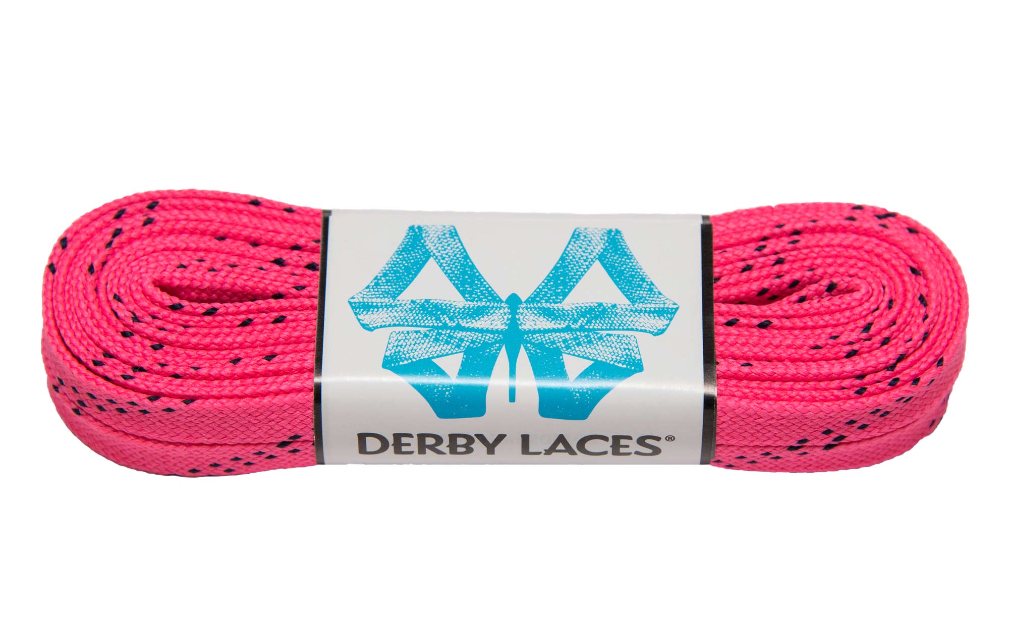 Derby Laces Pink Camouflage 84 Inch Waxed Skate Lace for Roller Derby Hockey and Ice Skates and Boots 