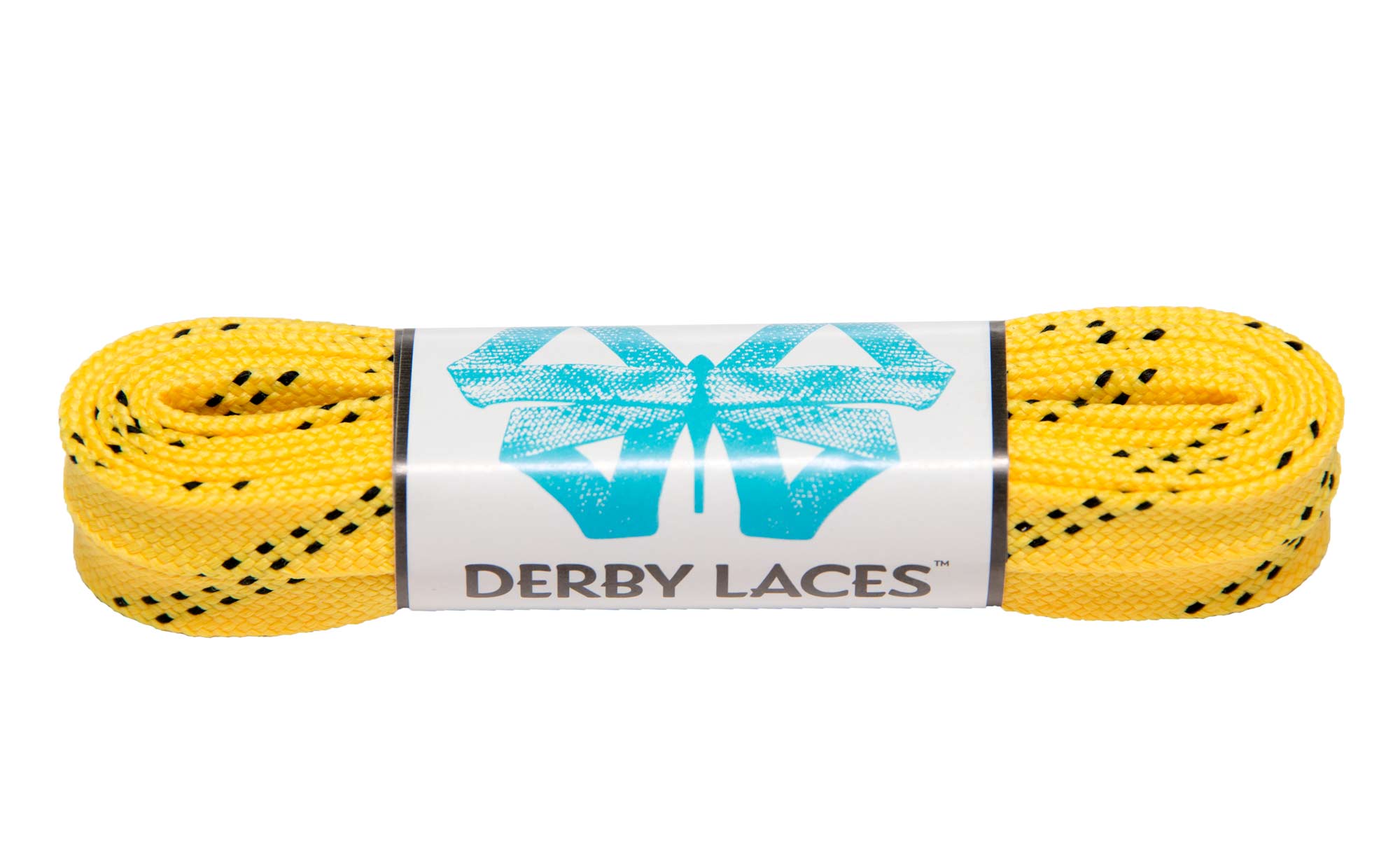 96 72 Yellow Derby Laces Waxed Roller Derby Skate Lace in 60 84 or 108 In... 